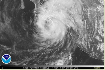 Satellite Image of Hurricane Henriette
