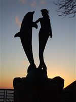 Dolphin Mermaid Statue